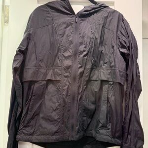Lululemon Black Hooded Windbreaker Jacket